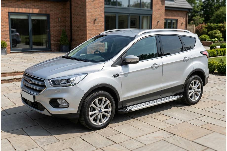 Ford Kuga/Escape 2013-2019 Progi Boczné Vision New Grey (2 szt., Aluminium) Z listwami na drzwiach Image