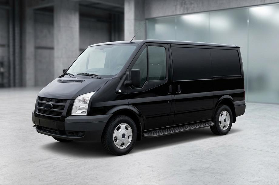 Ford Transit 2000–2014 Progi Boczné Tayga Black (2 szt., Aluminium) Image