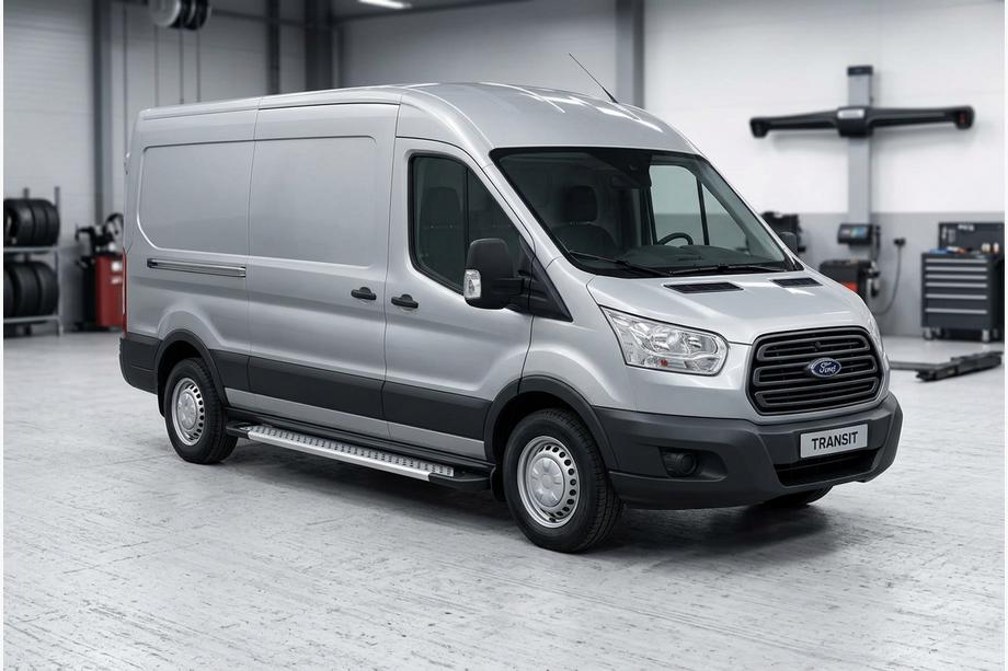 Ford Transit 2014- Progi Boczné New Vision Grey (2 szt., Aluminium) L2 (Długa)/L3 (Przedłużona) Image