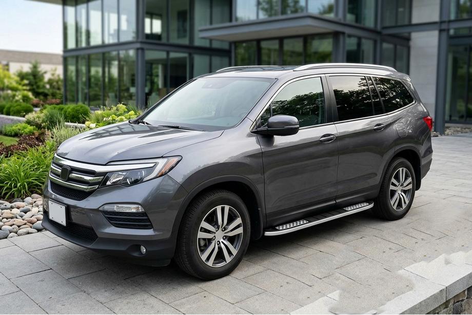 Honda Pilot 2015-2022 Progi Boczné Tayga V2 (2 szt., Aluminium) Image