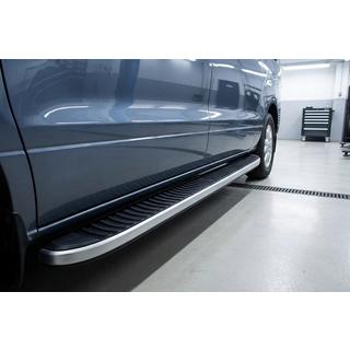 Progi Boczné Tayga Grey (2 szt., Aluminium) Hyundai H300, H1, Starex 2008-2020 zdjęcia 1