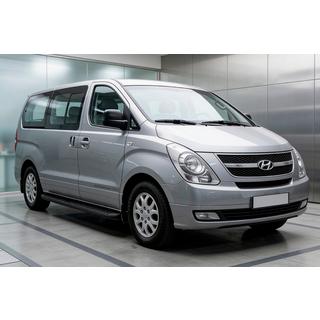Progi Boczné Tayga Black (2 szt., Aluminium) Hyundai H300, H1, Starex 2008-2020 zdjęcia 1