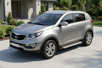 Kia Sportage 2010-2015 Progi Boczné New Vision Grey (2 szt., Aluminium) zdjęcia 1