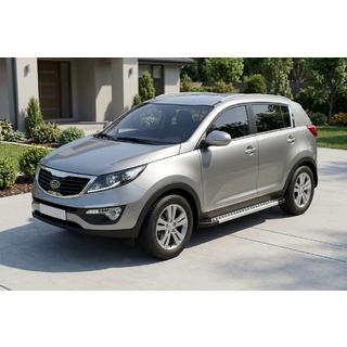 Progi Boczné New Vision Grey (2 szt., Aluminium) Kia Sportage 2010-2015 zdjęcia 1