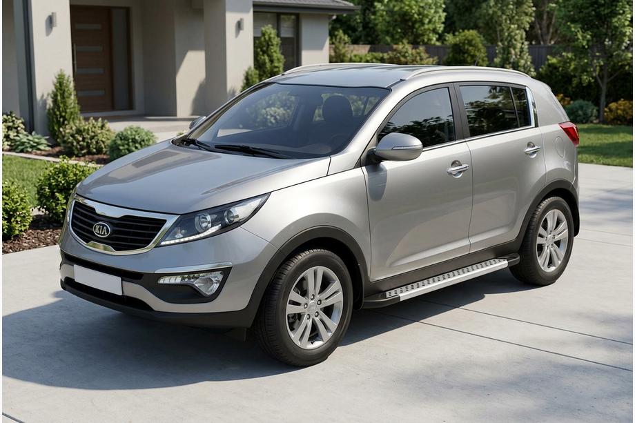 Kia Sportage 2010-2015 Progi Boczné New Vision Grey (2 szt., Aluminium) Image
