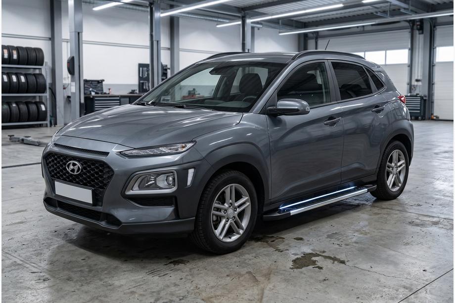 Hyundai Kona 2017-2023 Progi Boczne RedLine Black (2 szt., Aluminium) Image