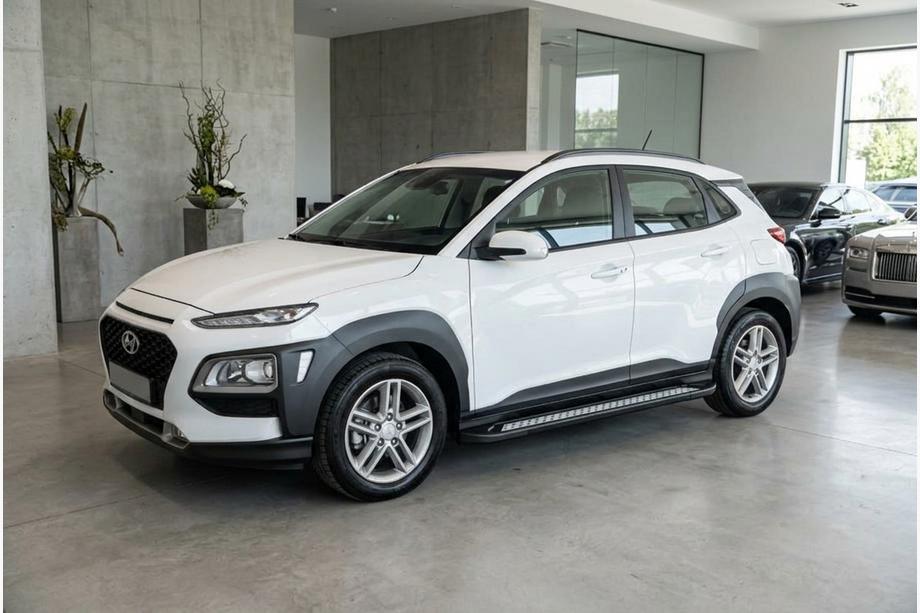 Hyundai Kona 2017-2023 Progi Boczne New Vision Black (2 szt., Aluminium) Image