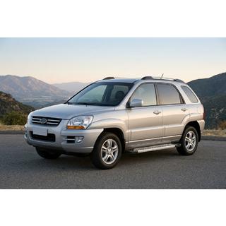 Progi Boczné New Vision Grey (2 szt., Aluminium) Kia Sportage 2004-2010 zdjęcia 1