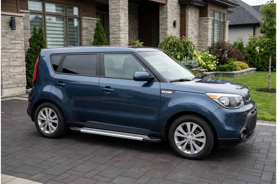 Kia Soul II 2013-2018 Progi Boczné New Vision Grey (2 szt, Aluminium) Image