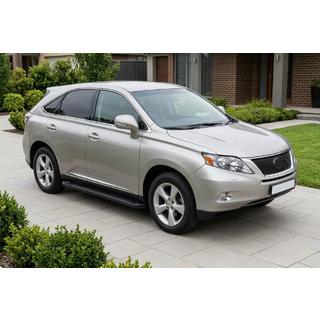 Progi Boczné Allmond Black (2 szt, Aluminium) Lexus RX 2009-2015 zdjęcia 1