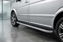 Mercedes Vito W639 2004-2014 Progi Boczné Tayga Grey (2 szt., Aluminium) Krótka i Średnia zdjęcia 1