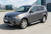 Mitsubishi Outlander 2006-2012 Progi Boczné New Vision Grey (2 szt, Aluminium) zdjęcia 1