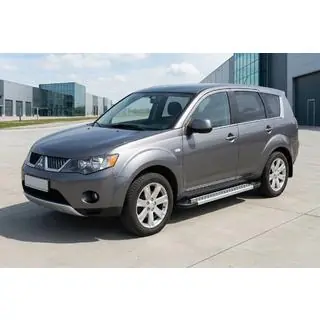 Progi Boczné New Vision Grey (2 szt, Aluminium) Mitsubishi Outlander 2006-2012 zdjęcia 1
