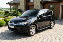 Mitsubishi Outlander 2006-2012 Progi Boczné Tayga Black (2 szt., Aluminium) zdjęcia 1