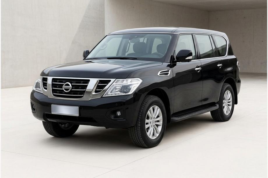 Nissan Patrol Y62 2010-2024 Progi Boczné Tayga Black (2 szt., Aluminium) Image