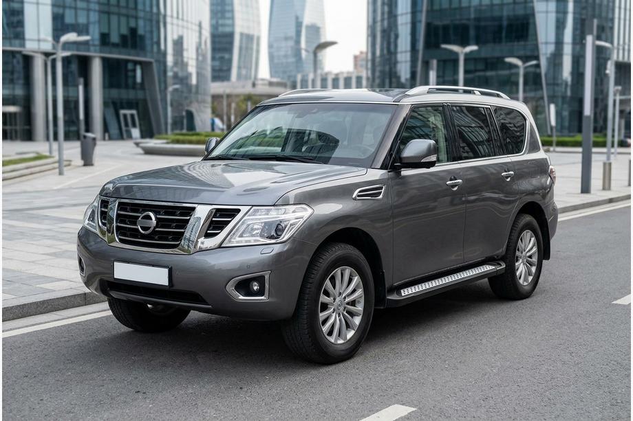 Nissan Patrol Y62 2010-2024 Progi Boczne New Vision Black (2 szt., Aluminium) Image