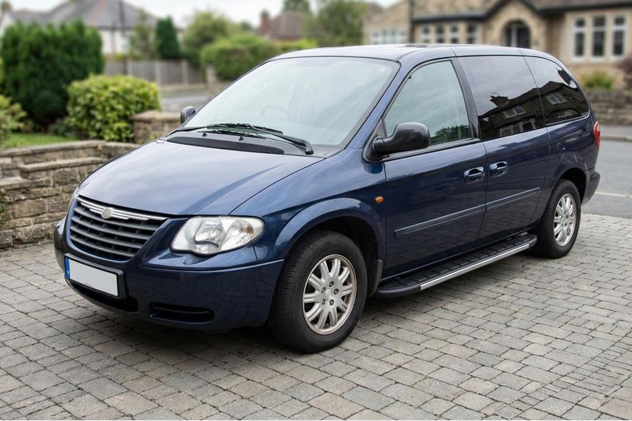 Chrysler Voyager 2001-2007 Progi Boczné Duru (2 szt., Aluminium) Image