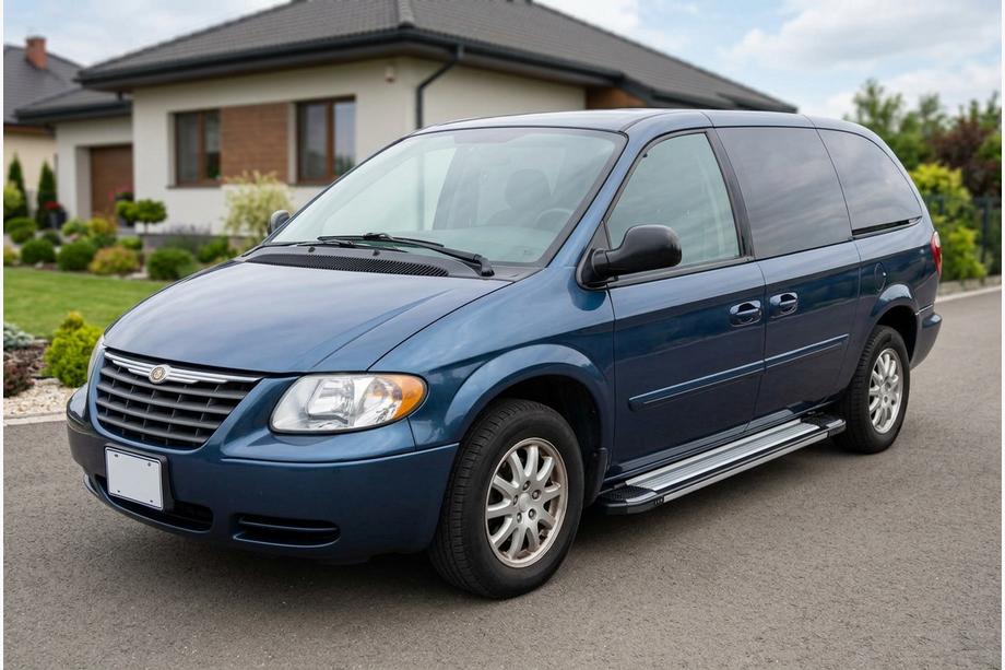 Chrysler Voyager 2001-2007 Progi Boczné Rainbow (2 szt., Aluminium) Image