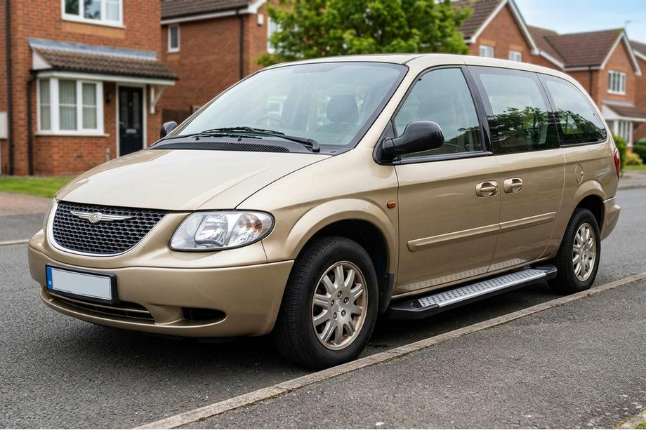Chrysler Voyager 2001-2007 Progi boczne Allmond Grey (2 szt., aluminium) Image