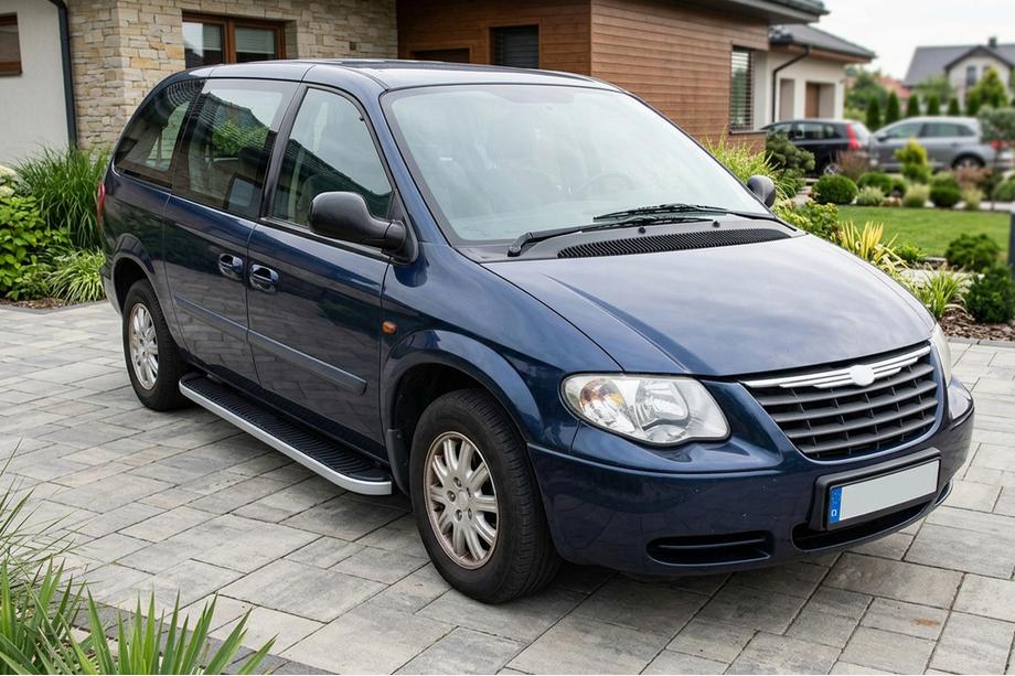 Chrysler Voyager 2001-2007 Progi Boczne Tayga Grey (2 szt., Aluminium) Image