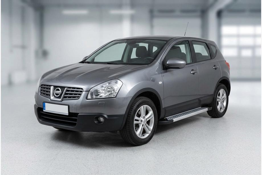 Nissan Qashqai 2007-2010 Progi Boczné New Vision Grey (2 szt., Aluminium) Zdjęcia 1