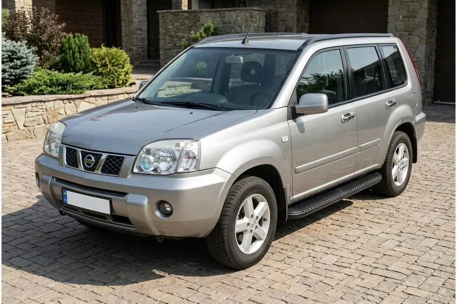 Nissan X-trail T30 2002-2007 Progi Boczné Tayga Black (2 szt., Aluminium) Image