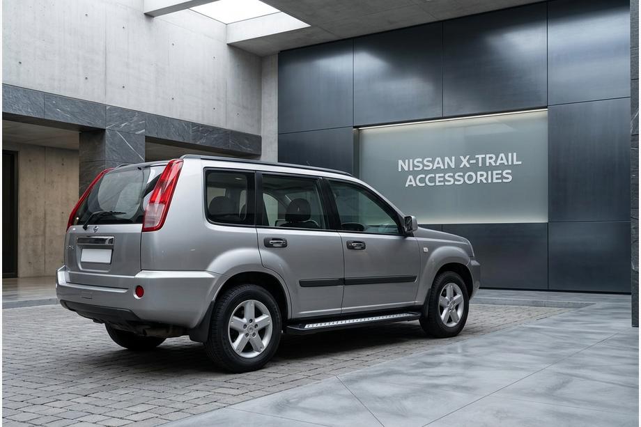Nissan X-trail T30 2002-2007 Progi Boczne New Vision Black (2 szt., Aluminium) Image