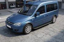 Opel Combo 2002–2012 Progi Boczné Tayga Black (2 szt., Aluminium) zdjęcia 1