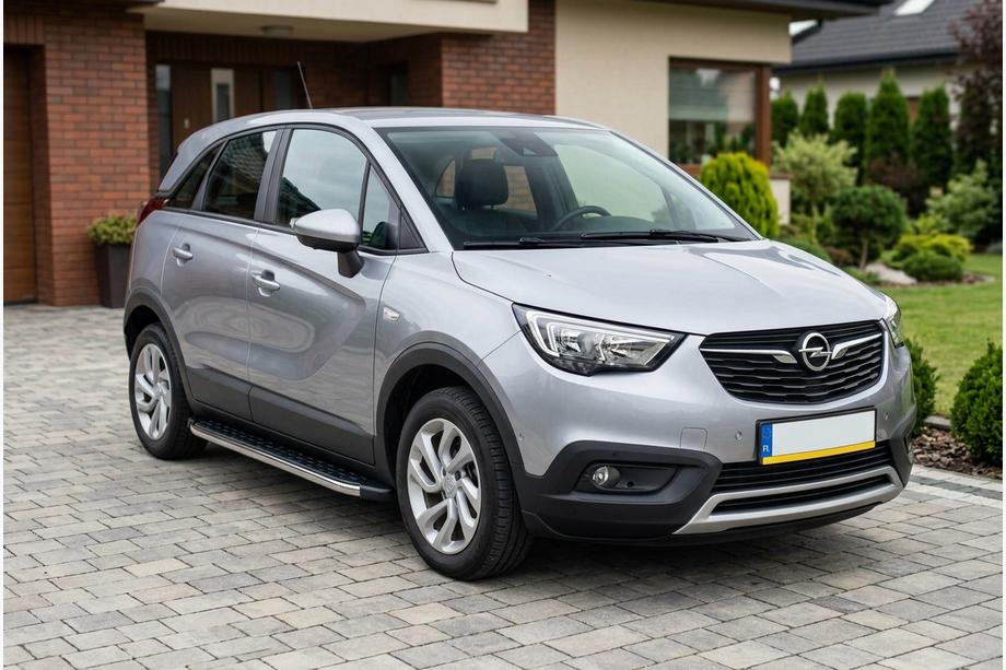 Opel Crossland X 2017-2024 Progi Boczné BlackLine (2 szt., Aluminium) Image