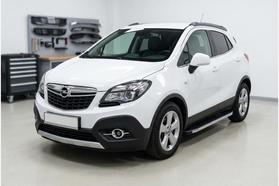 Opel Mokka 2012-2021 Progi Boczné BlackLine (2 szt., Aluminium) Image