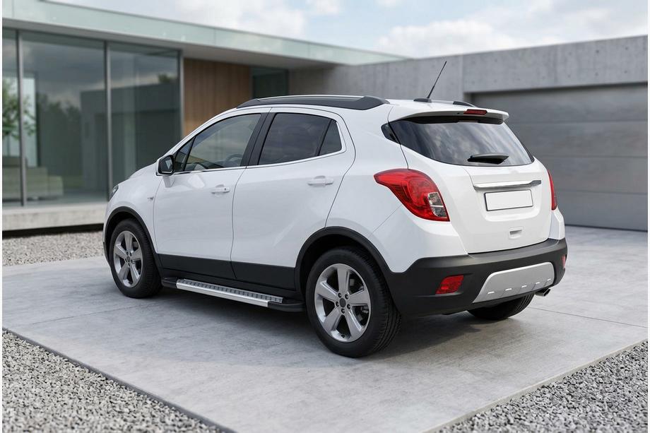 Opel Mokka 2012-2021 Progi Boczné New Vision Grey (2 szt., Aluminium) Image