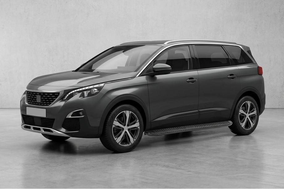 Peugeot 5008 2016-2023 Progi Boczné Tayga Black (2 szt., Aluminium) Image