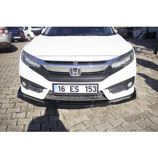 Lotka przedniego zderzaka V1 (czarna) Honda Civic Sedan X 2016-2021 zdjęcia 4