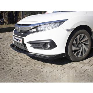 Lotka przedniego zderzaka V1 (czarna) Honda Civic Sedan X 2016-2021 zdjęcia 2