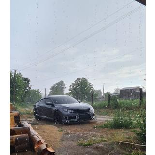 Lotka przedniego zderzaka V1 (czarna) Honda Civic Sedan X 2016-2021 zdjęcia 3