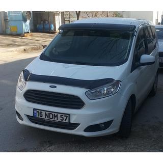Daszek na szybę przednią (czarny połysk, 5mm) Ford Courier 2014-2023 zdjęcia 2