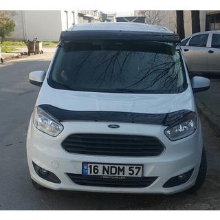 Daszek na szybę przednią (czarny połysk, 5mm) Ford Courier 2014-2023 zdjęcia 3