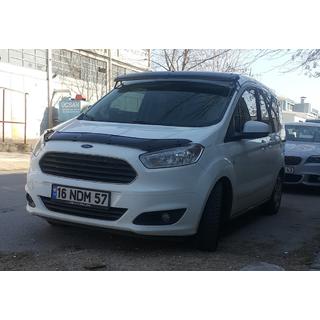 Daszek na szybę przednią (czarny połysk, 5mm) Ford Courier 2014-2023 zdjęcia 4