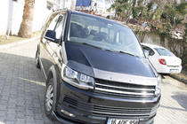 Volkswagen T6 2015-2024 Przedni splitter carbon look 2015-2018 (ABS) zdjęcia 2