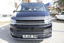 Volkswagen T6 2015-2024 Przedni splitter carbon look 2015-2018 (ABS) zdjęcia 14