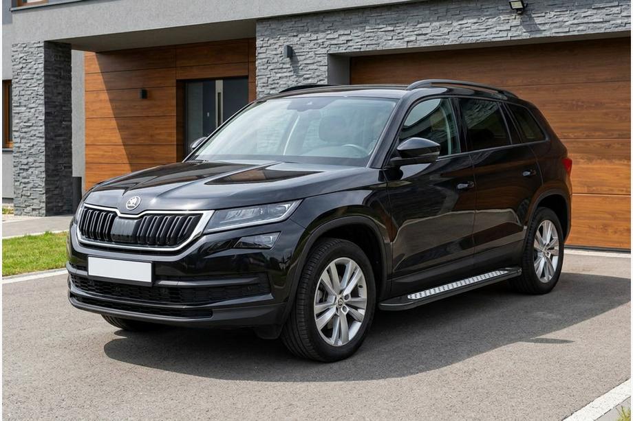 Skoda Kodiaq 2016-2023 Progi Boczne New Vision Black (2 szt., Aluminium) Image
