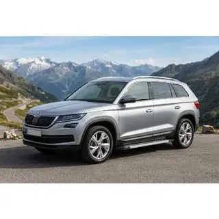 Progi Boczné New Vision Grey (2 szt., Aluminium) Skoda Kodiaq 2016-2023 zdjęcia 1