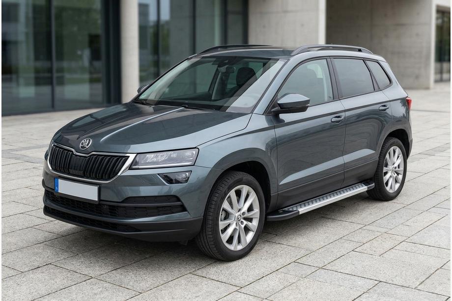 Skoda Karoq 2018- Progi Boczné New Vision Grey (2 szt., Aluminium) Image