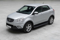 SsangYong Korando 2010-2019 Progi Boczné Tayga Black (2 szt., Aluminium) zdjęcia 1
