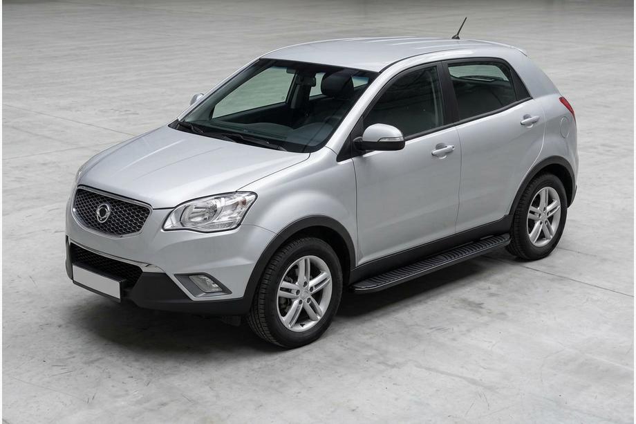 SsangYong Korando 2010-2019 Progi Boczné Tayga Black (2 szt., Aluminium) Image