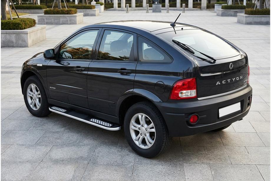 SsangYong Action 2005-2018 Progi Boczné Tayga V2 (2 szt., Aluminium) Image
