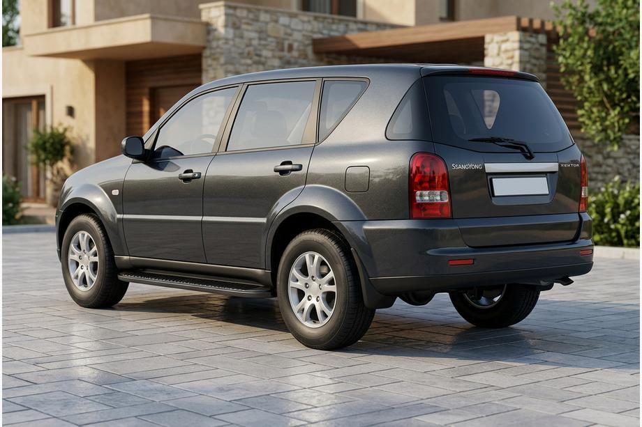 SsangYong Rexton I 2001-2017 Progi Boczné Tayga Black (2 szt., Aluminium) Image