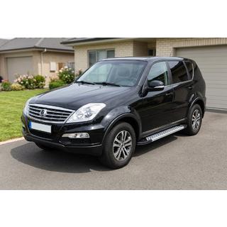 Progi Boczné Vision New Grey (2 szt., Aluminium) SsangYong Rexton I 2001-2017 zdjęcia 1