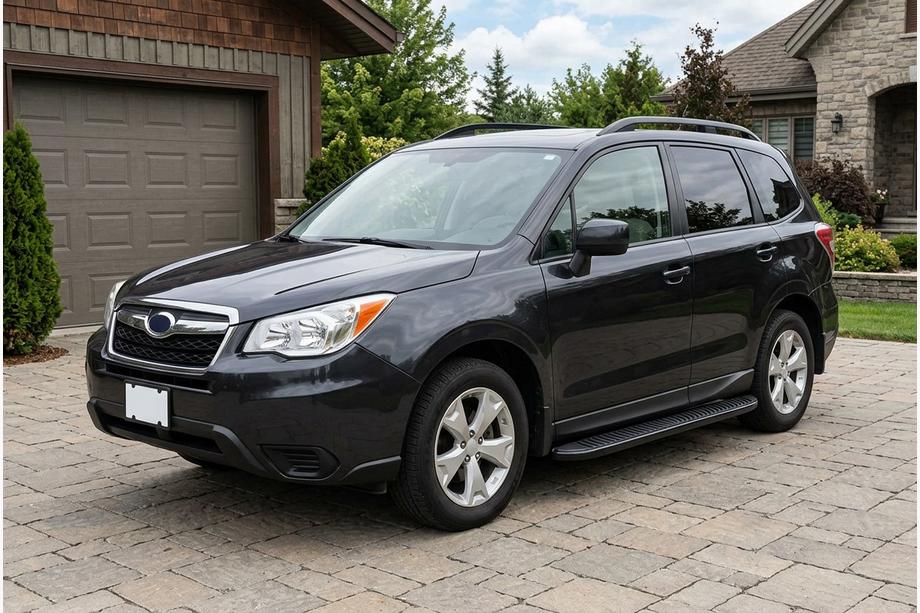 Subaru Forester 2013-2018 Progi Boczné Tayga Black (2 szt., Aluminium) Image
