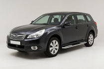 Subaru Outback 2009-2014 Progi Boczné Tayga V2 (2 szt., Aluminium) zdjęcia 1